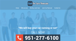 Desktop Screenshot of cashforcarstemecula.com